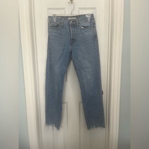 Levi’s Wedgie Distressed Hem